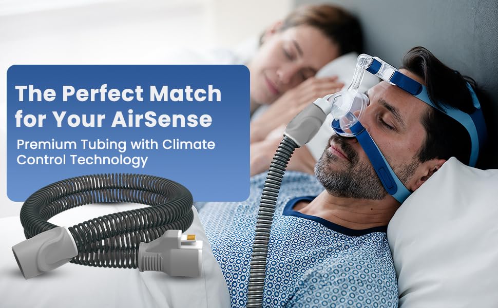 ArmiX AirSense 10 & AirCurve 10 Enhanced Heated CPAP Tubing 20 pcs filters – Compatible with Air Sense – Climate Line Tube for Humidified, Comfortable Sleep Apnea Therapy + 20 pcs filters