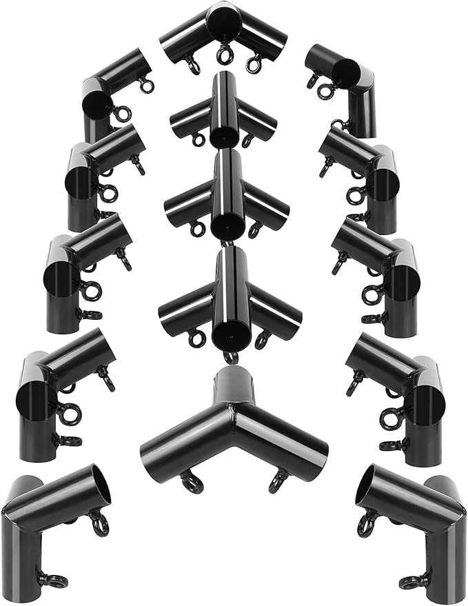 Aoneky 2'' Corner Canopy Fitting Couplers Kit - Frame Carport Connectors (10 Leg Kits)