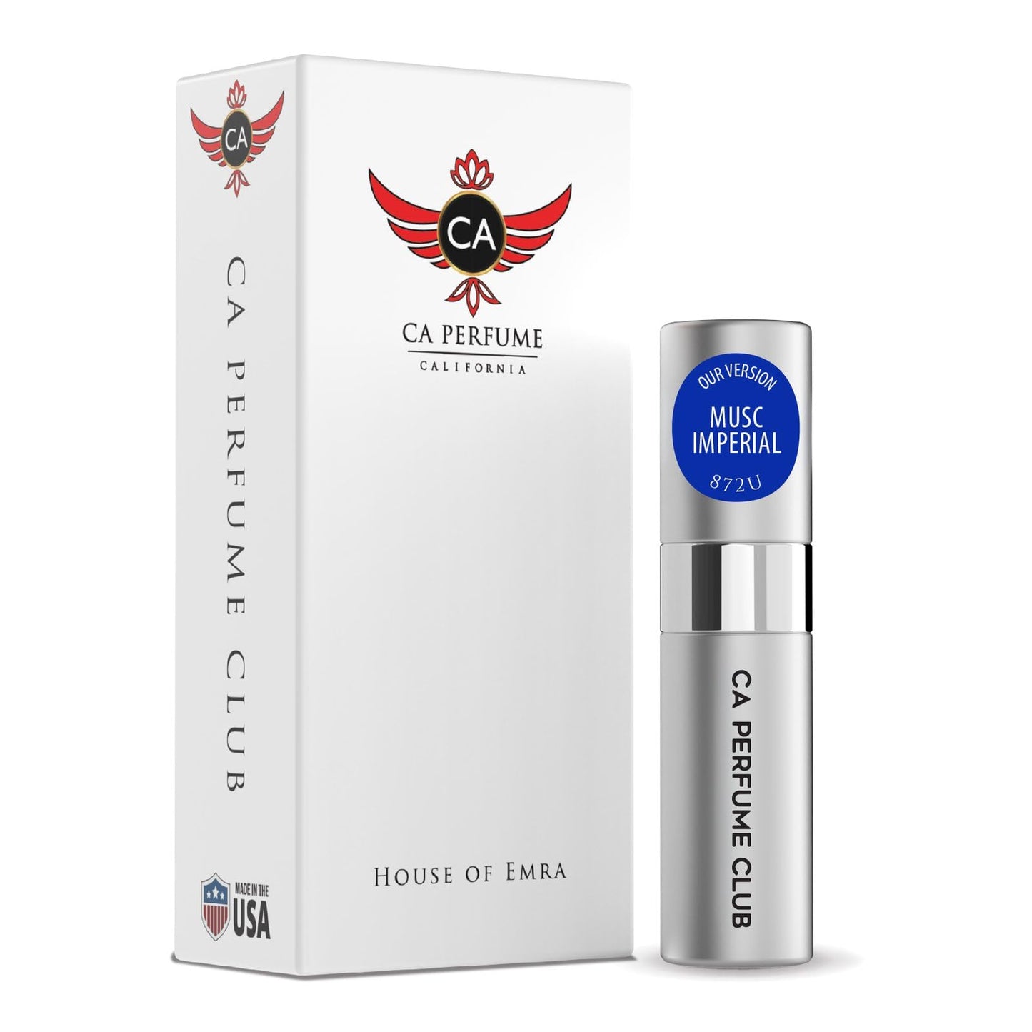 CA Perfume Impression of Musc Imperial for Women and Men Woody Floral Musk Scent Long Lasting Unisex Fragrance Eau De Parfum Travel Size Refillable Atomizer Spray 0.27 Fl Oz 8ml