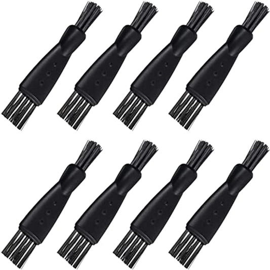 8 Pieces Shaver Brush Razor Cleaning Brush Electric Shaver Double Sided Trimmer Shaver Brush Cleaner Set Nylon Bristles Pp Handl