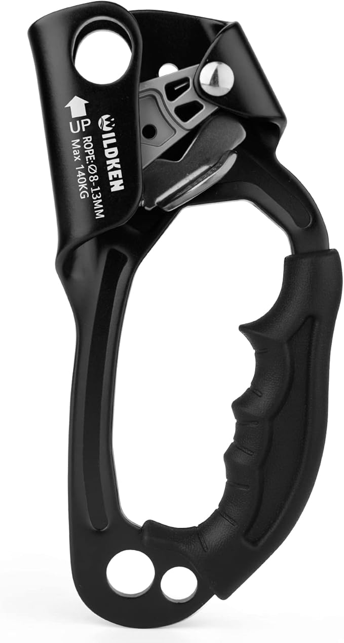 WILDKEN Climbing Hand Ascender Outdoor Mountaineering Tree Arborist Climbing Rappelling Equip Hand Ascender for 8-14MM Rop...