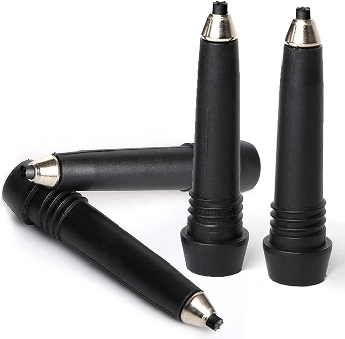 Rubber Trekking Pole Tips 4pcs Walking Hiking Stick Tips Universal Carbide Tips Walking Poles Boot Tips Rubber Feet Protec...