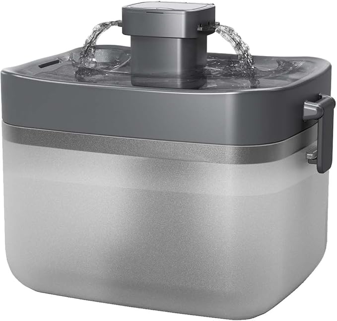Cat Water Fountain, Automatic USB Powered Pet Fountain 50.7oz, 20dB Ultra-Quiet & Translucent Mini Water Tank, BPA-Free fo...