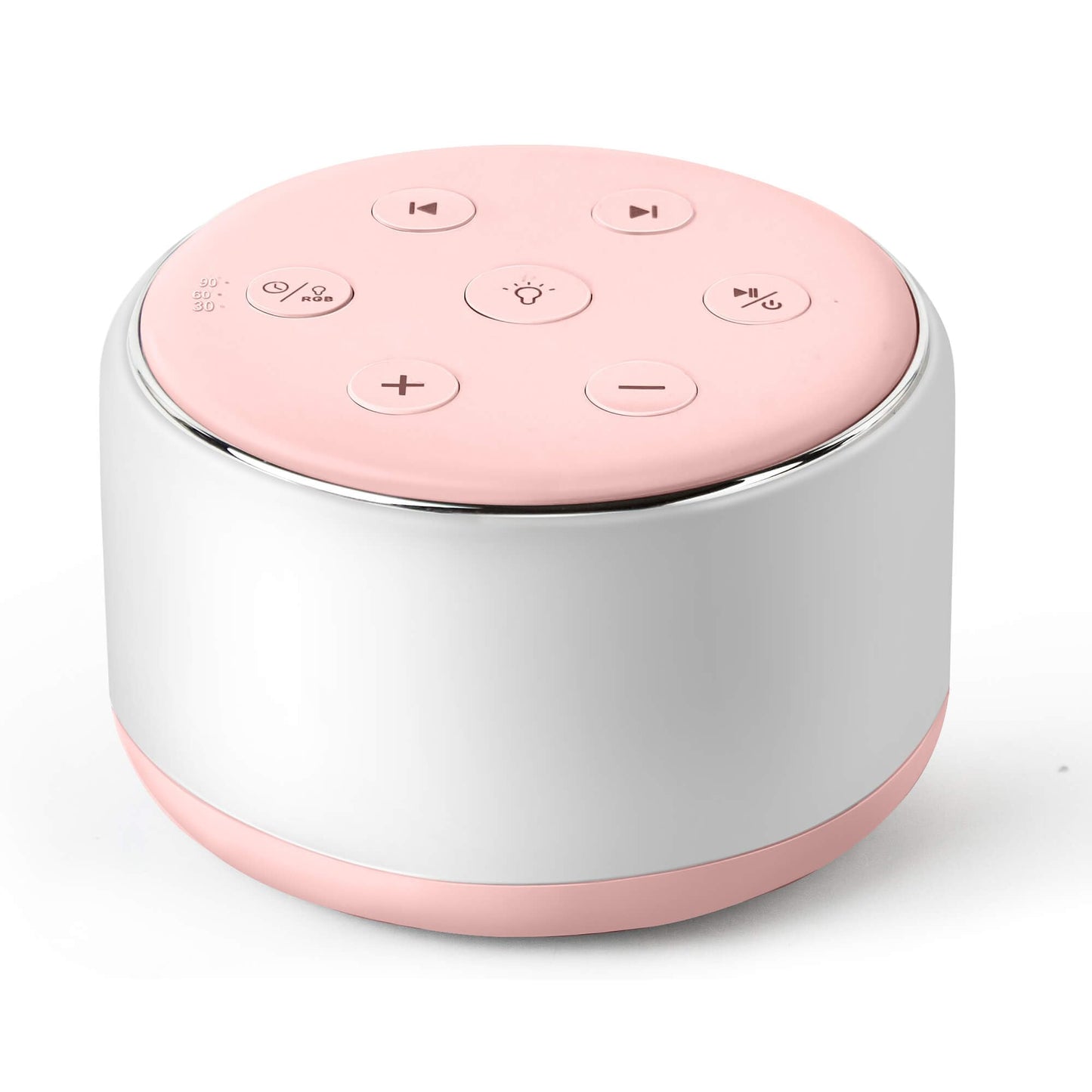 FamiSym Portable Sound Machine for Babies Kids Sleeping – Rechargeable, 7 Colors Night Light, 34 Soothing Sounds, Baby Sleep Soother, Lullaby White Noise Machine, Shush, Baby Shower, Registry Gift