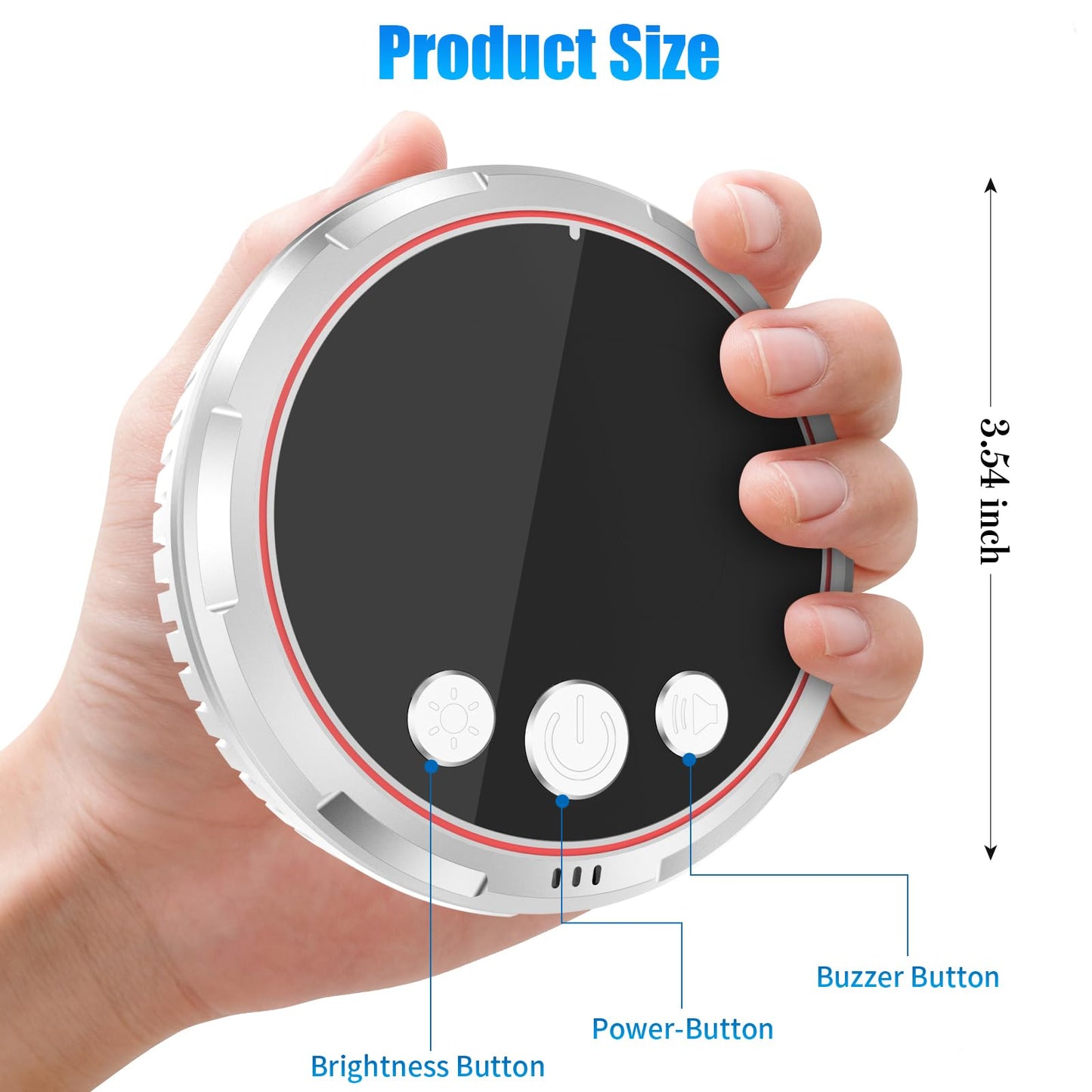 3 Pack 4-in-1 Carbon Monoxide Detectors &Natural Gas Leak Detector, Portable Carbon Monoxide Detectors Plug in & Battery Backup, HD Screen Display