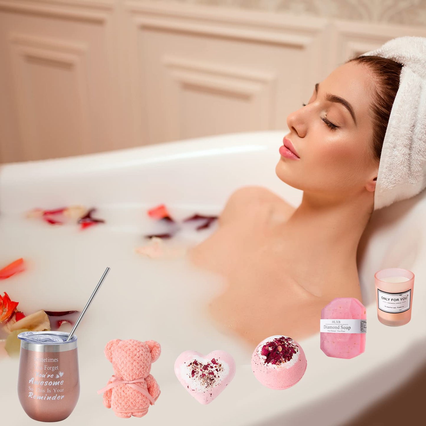 Gifts Basket for Women - Birthday Gifts for Women,Women Gifts Set Contains 13 Items Unique Female Gift Ideas,Relaxing Care Package Self Care Gift Box for Women Mom Wife Bestie Sister