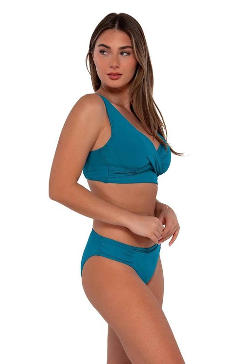 Sunsets Elsie Top Women's Swimsuit Bikini Top with Underwire, Avalon Teal, 38D