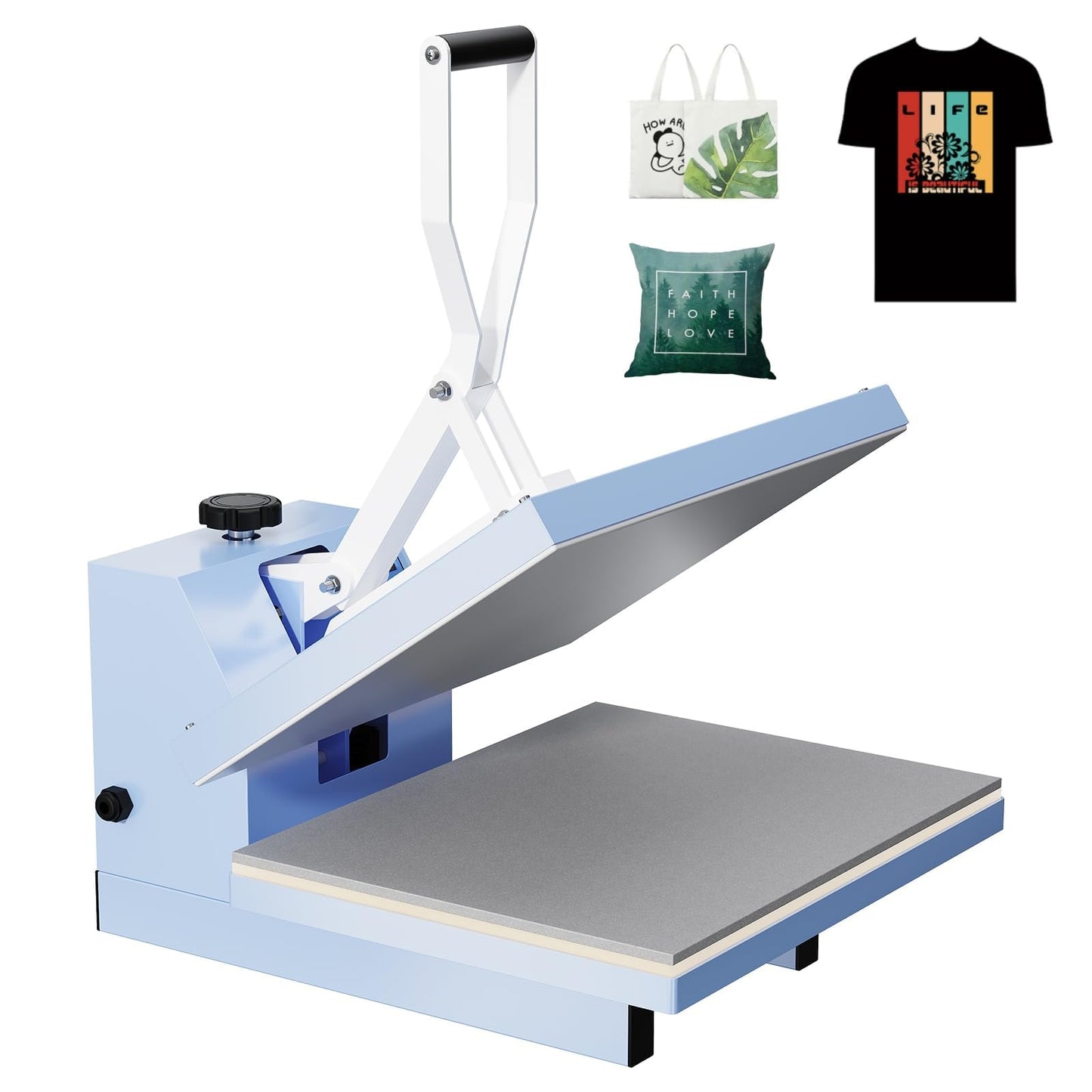 Digital Heat Press Machine 16x24, Fast Heating Heat Press Automatic Industrial Sublimation Printer for Clothes, T-Shirts, Canvas Bags, Commercial/Home Use