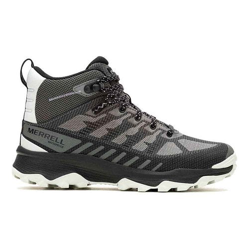 Merrell Women's SPEED ECO MID WATERPROOF Hiking Boot, Charcoal/Orc, 7.5