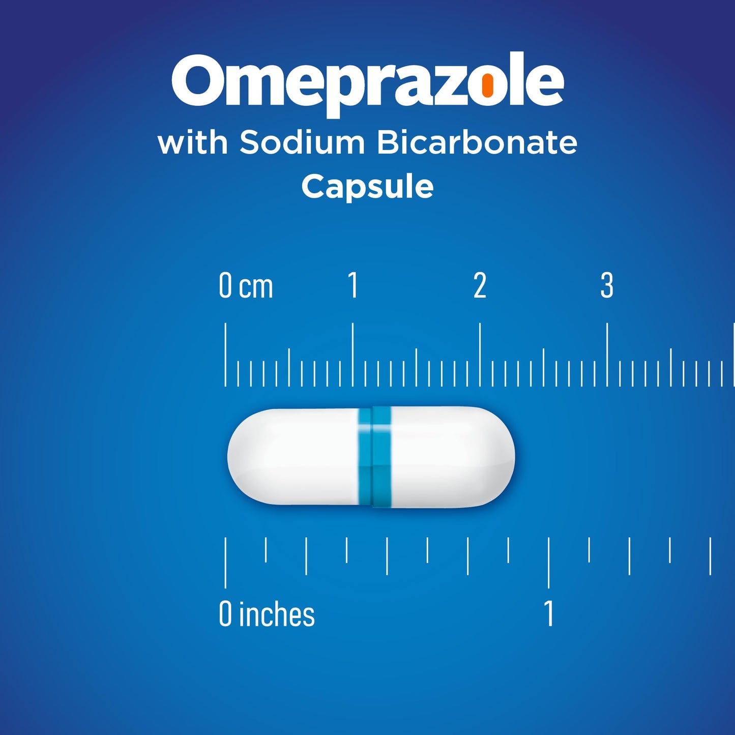 Amazon Basic Care Omeprazole and Sodium Bicarbonate Capsules, 20 mg/1100 mg, 24-Hour Frequent Heartburn Medicine, Acid Reducer Pills, 42 Count