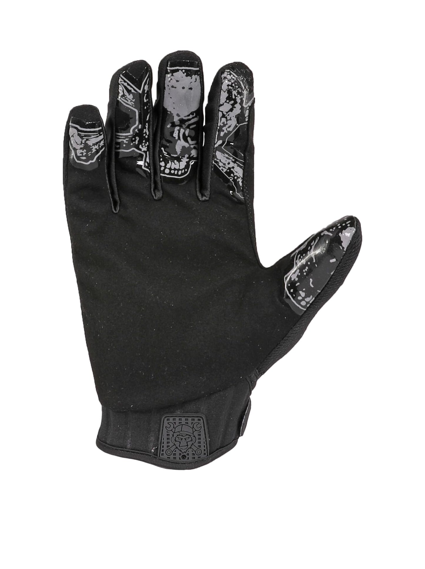 GREASE MONKEY Bones Xtreme Black Out Mechanic Work Gloves, Black, X-Large