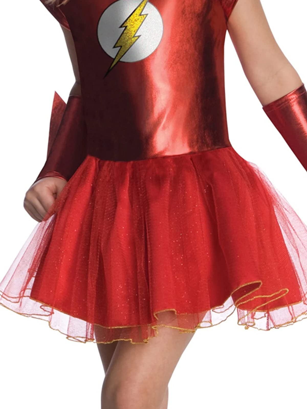 Rubies DC Comics Superheroes: The Flash Costume Dress for Kids, Girl's Medium