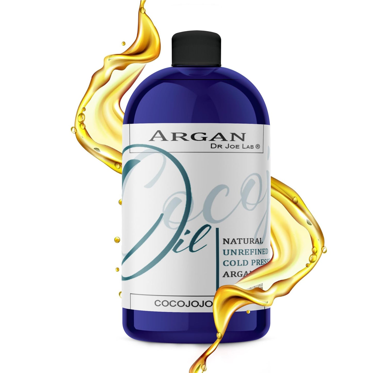 Argan Oil -Cold Pressed 16 oz Pure Natural Extra Virgin Unrefined Argan Moroccan Marrakesh Oil Moisturizer Hair Face Lips Body S