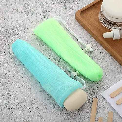 Boao Mesh Soap Bar Loofah Exfoliating Mesh Soap Saver Bag Pouch Bubble Foam Net for Body Facial Shower Cleaning Tool(10 Pieces)