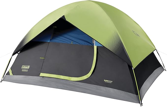 Coleman Sundome Dark Room 4/6 Person Tent, Blocks 90% of Sunlight to Keep Inside Cool, Weatherproof Tent with Rainfly Sets...