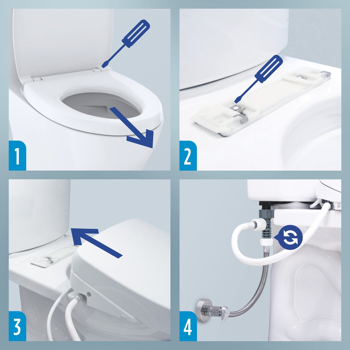 TOTO® WASHLET® A2 Electronic Bidet Toilet Seat with Heated Seat and SoftClose® Lid, Elongated, Cotton White - SW3004#01