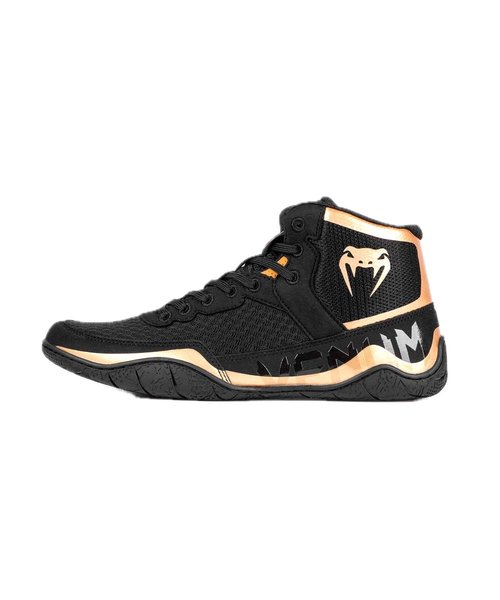 Venum Men's Women's Wrestling Boxing Elite Shoe - Black/Bronze