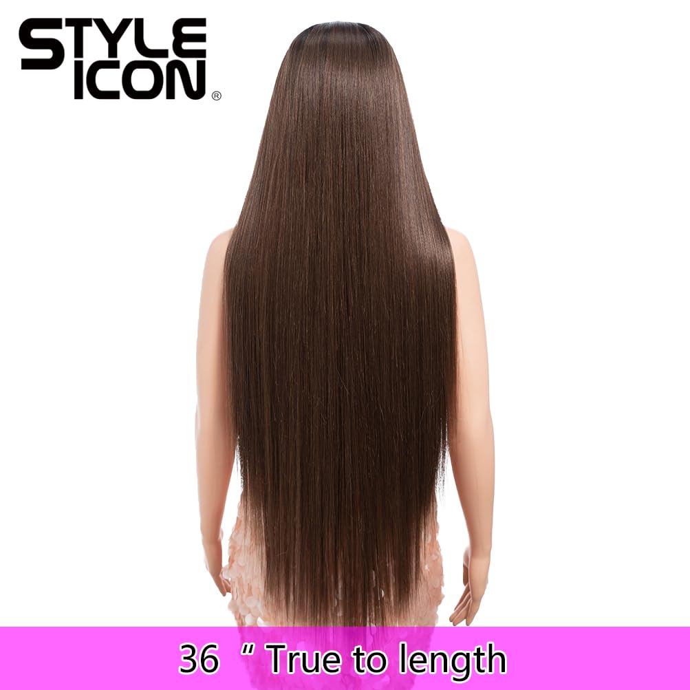 Style Icon 36    Super Long 13x4 Lace Wig Easy-360 Lace Frontal Wigs Free Part Lace Front Wigs with Baby Hair (36, TTOL4/30S/26J