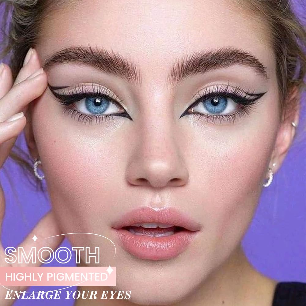 10PCS Black Automatic Waterproof Inner Eyeliner, Eyeshadow & Eyebrow Pencil - Multi-Use Cream Pen for Liner, Shadow & Brows