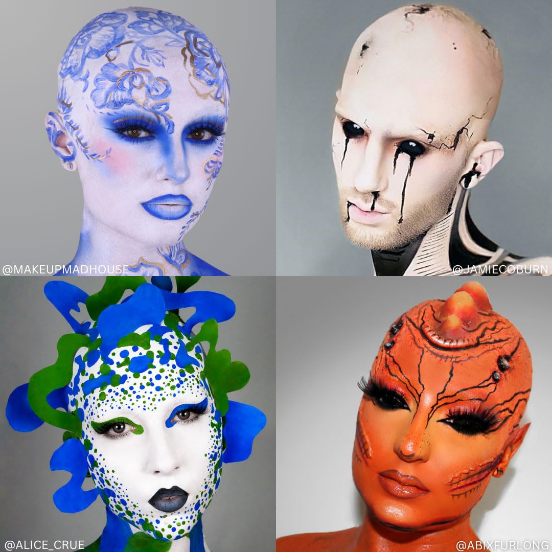 Mehron Makeup Professional Bald Cap for Adults, Men, & Women | Costume Bald Cap for Halloween, Cosplay, & Theatre (Latex)