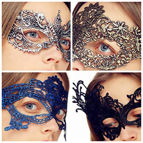 MYMENU Masquerade Mask for Women Venetian Lace Eye Mask For Party Prom Ball Costume Mardi Gras