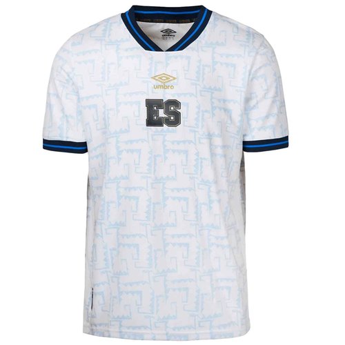 Umbro Men's Soccer Jersey, White/Blue-Away Short Sleeve