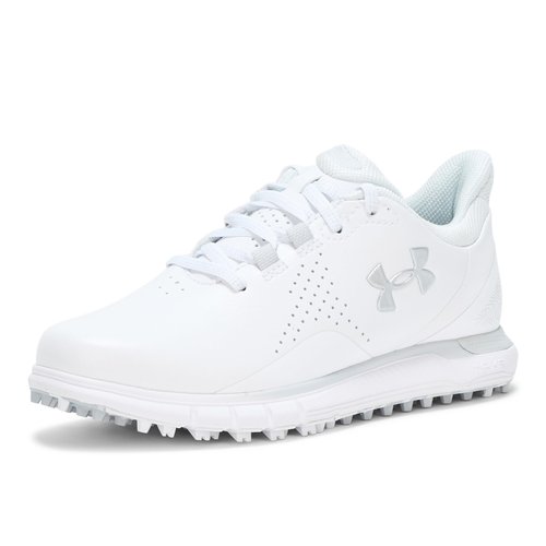 Under Armour Women's Drive Fade Spikeless, (100) White/Distant Gray/Metallic Silver, 6, US