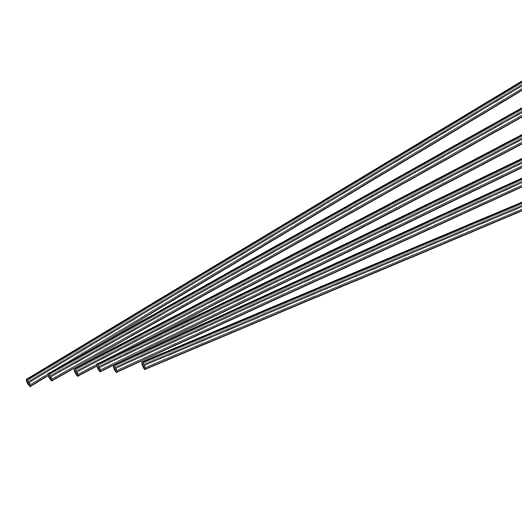 MECCANIXITY Carbon Fiber Rod, 2.5mm x 400mm Matte Pole Rod for RC Plane DIY Tool Wing Tube Quadcopter Arm, Pack of 15