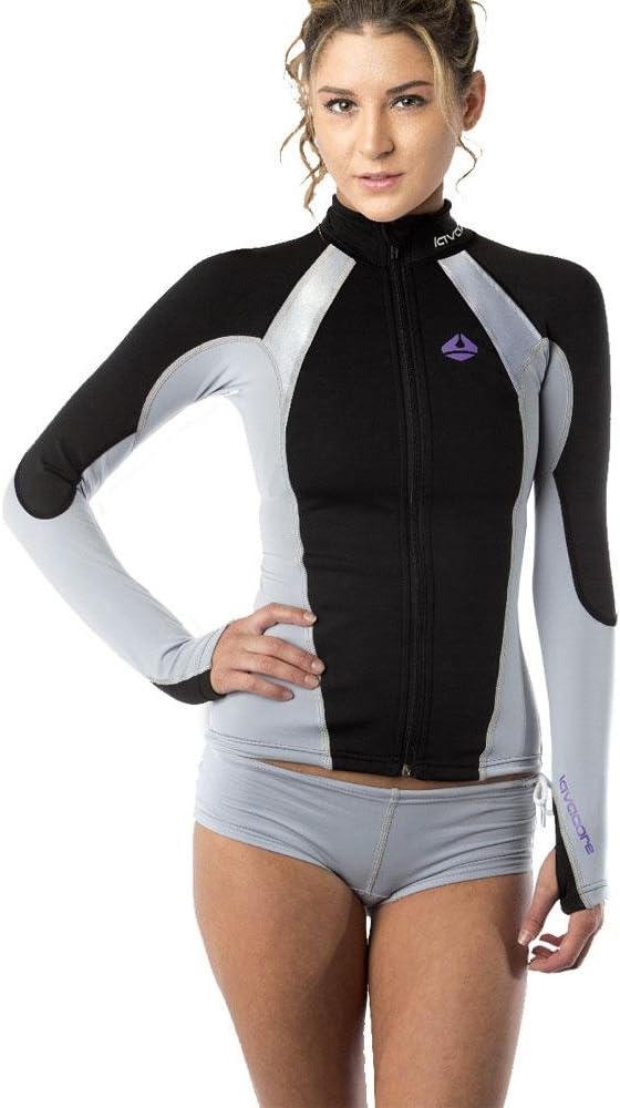 New Women's LavaCore Elite Stand Up Paddleboard (SUP) Jacket - Grey (Large) for Scuba Diving, Surfing, Kayaking, Rafting &...