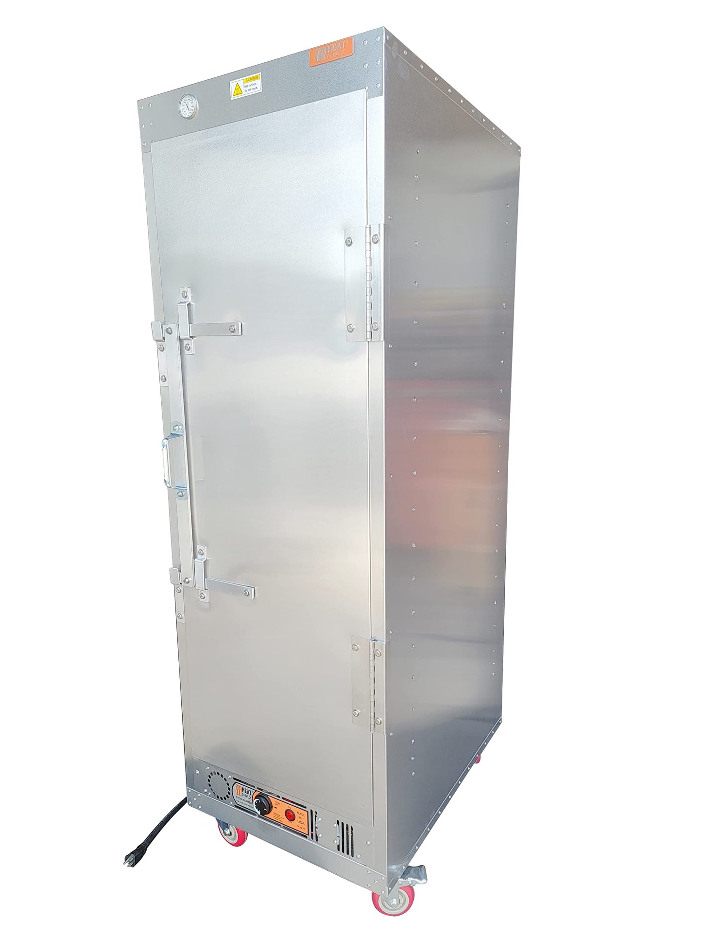HeatMax 6 Foot Fully Insulated Commercial Food Warmer Holding Cabinet for Full Size Sheet Pans, Churches, Schools, Catering, Fully Assembled, Made in USA with Service and Support, 120V Plug