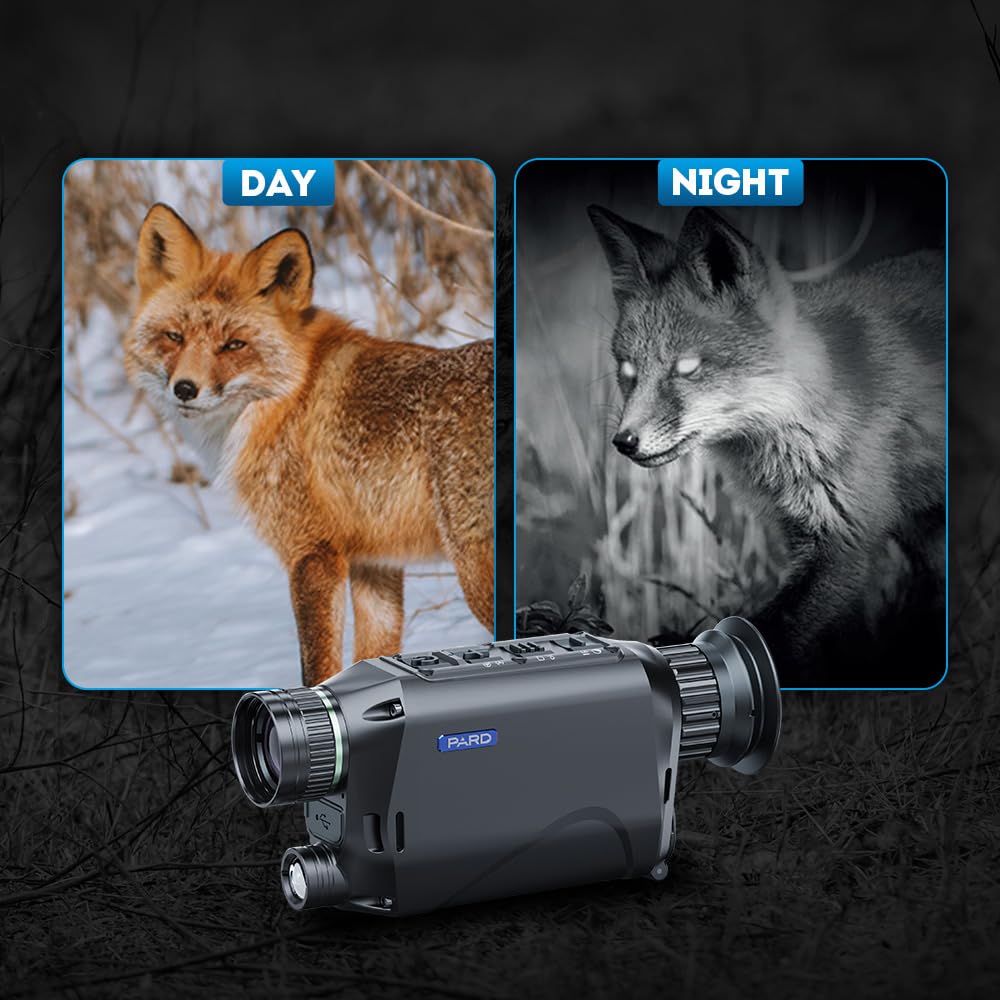 PARD Night Vision Monocular, Digital Night Vision Goggles for Wildlife Viewing, Hunting & Outdoor. IR Illuminator with 200m, 1024 * 768px, Photos and Videos Playback, WiFi. NV009-850nm