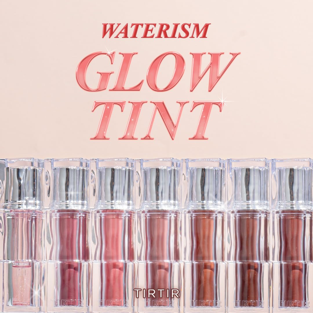 TIRTIR Waterism Tinted Lip Gloss #04 Fig Peach, 0.14 Fl Oz - Kiss Ready Lipgloss, 12H Long Lasting Non Sticky Natural Tinted Glo