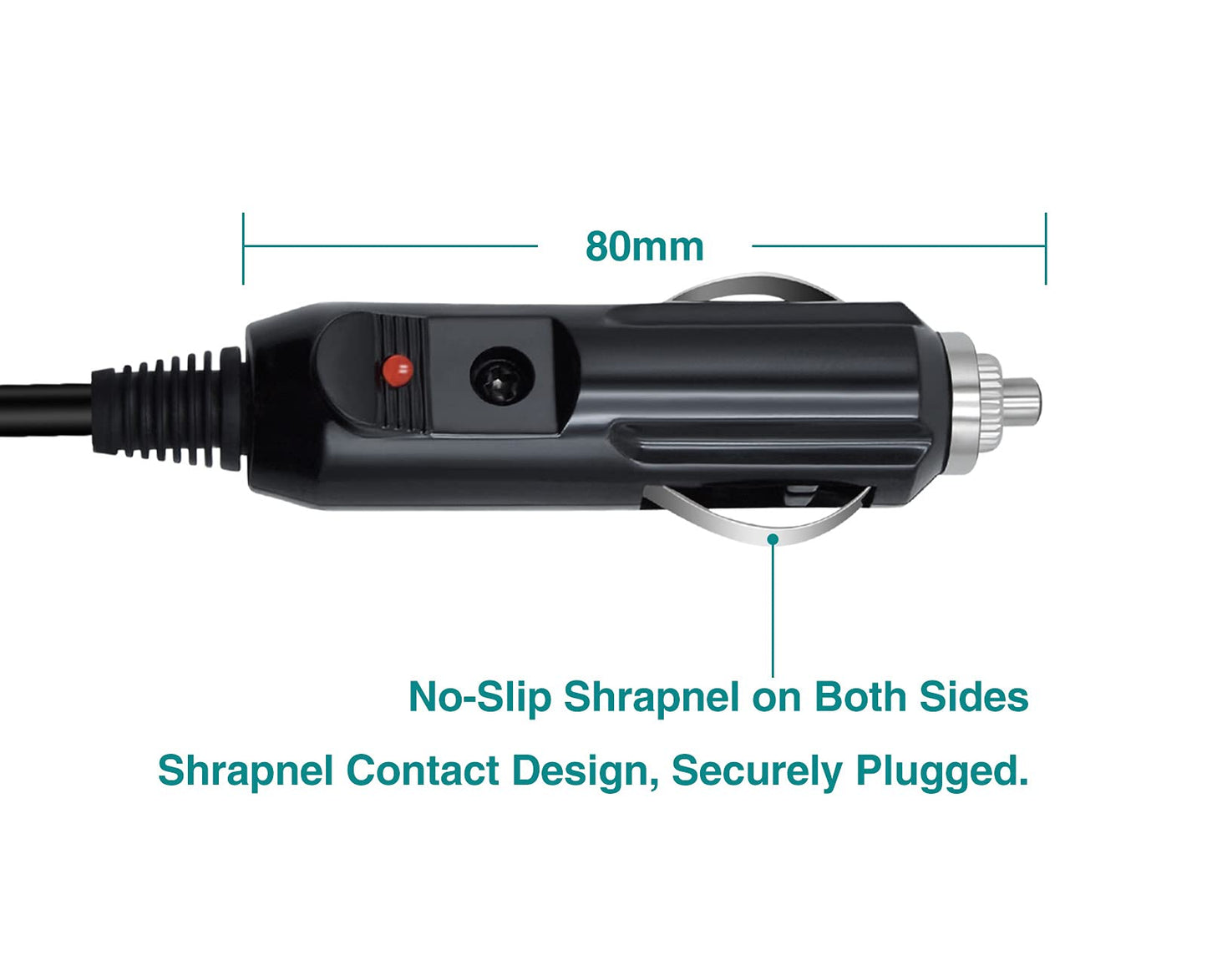 DC 12V Power Adapter for Dreamstation 2 Respironics, Shielded Adapter for DreamStation CPAP Power Supply with Car Cigarette Lighter 6.89ft