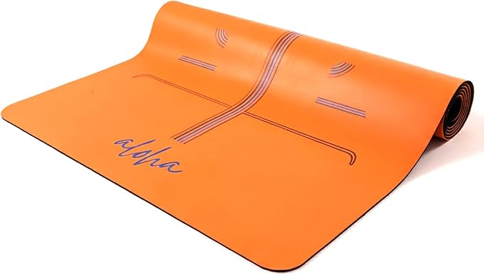 Aloha Bliss Premium Yoga Mat – 72” x 27 - Thick, Non-Slip & Durable | Sweat-Resistant, Lightweight & Portable | Perfect for Yoga, Pilates, Home Workouts, Gym & Studio Practice - Eco-Friendly