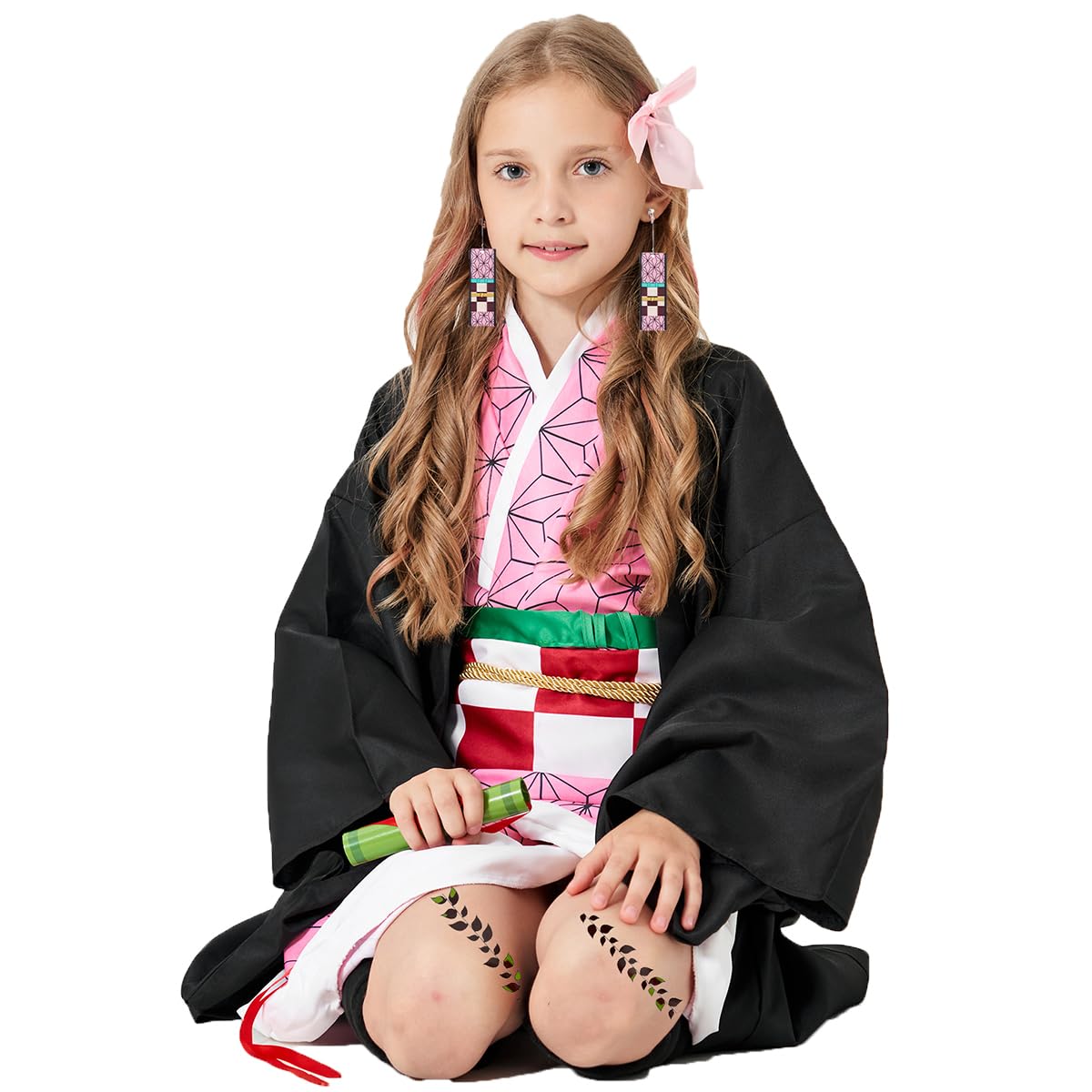 PTXZEQ Cosplay Costume Coslpay Outfit for Halloween Kids Adult(pink,kids 140)