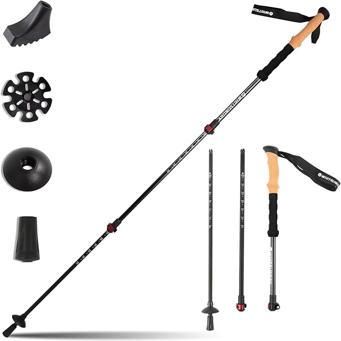 Trekking Hiking Poles Collapsible Aluminum Lightweight