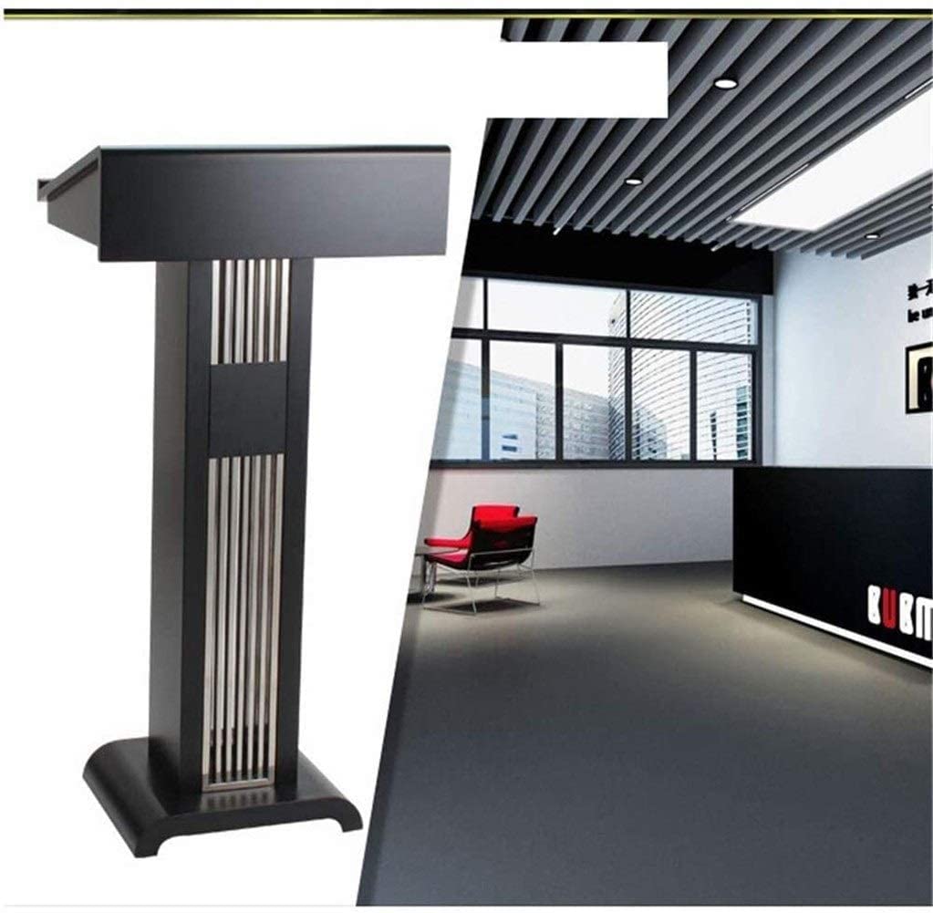 JOuan Lectern Podium Stand, Lectern Podium Stand,Portable Podium Office Conference Lectern Table, Lecture Platform Speaking Simple Modern Hosting Stage Welcome Table Reception Desk Ideal