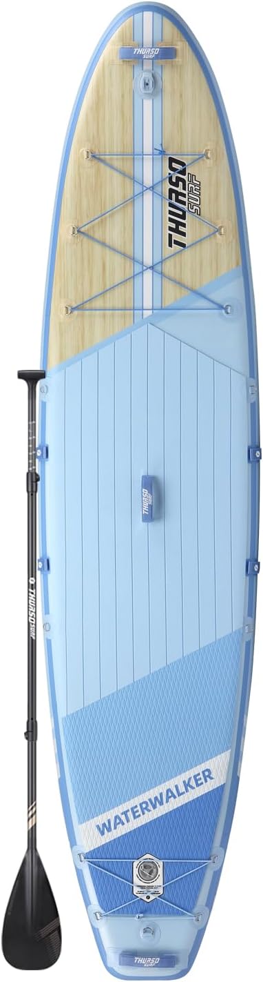 THURSO SURF Inflatable Stand Up Paddle Board All-Around SUP Waterwalker 132 11', Non-Slip Deck with SUP Accessories for Al...