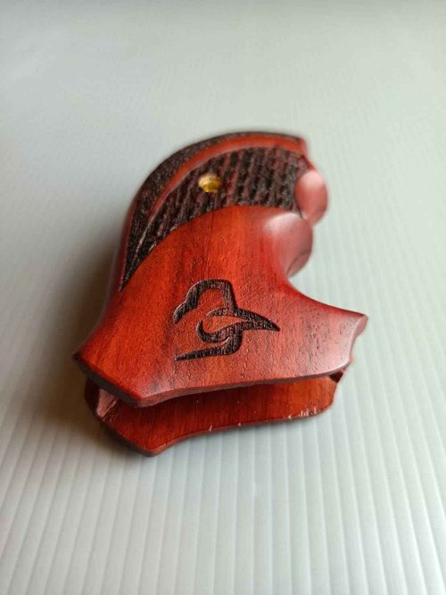 BMPL Hardwood Open Back Taurus Model 85 856 M 85 M85 M856 .38 Special 2" 2 inch Grips Hard Wood Checkered Finger Groove Handmade Handcraft #T0012