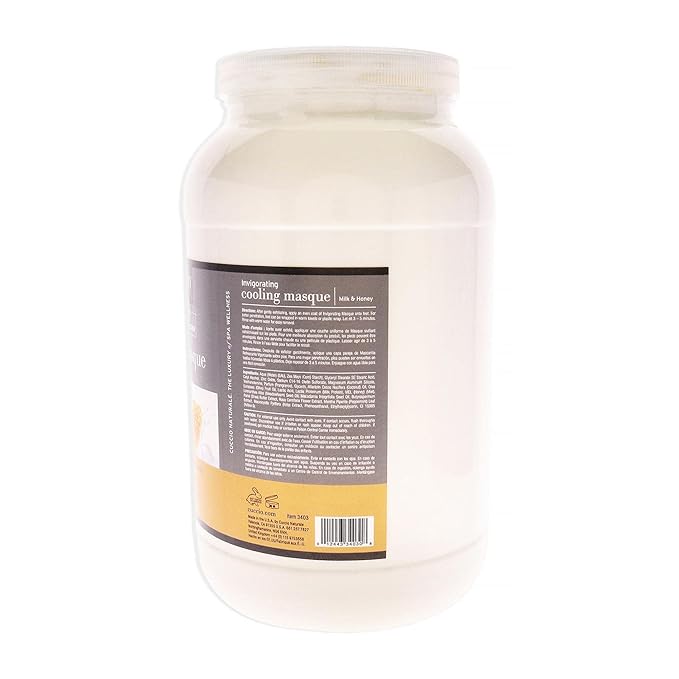 Cuccio Naturale Invigorating Cooling Masque - Gives Skin Complete Hydration - Refreshes Tired Legs And Feet - Naturally Soothes And Moisturizes - Has A Cooling Sensation - Milk And Honey - 120 Oz