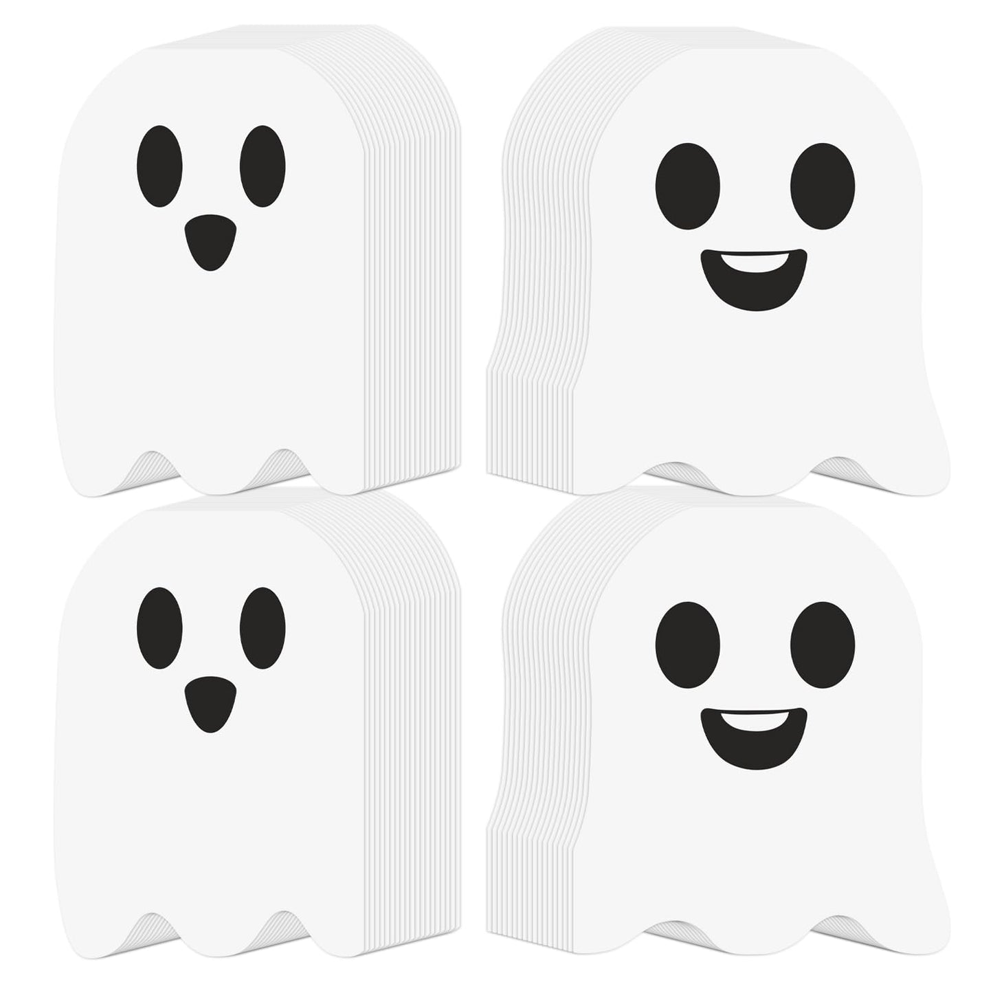 SULOLI 100 Pcs Ghost Napkins Halloween Napkins, Halloween Paper Napkins 2 Ply Disposable cocktail Napkins Tableware Decoration for Halloween Party Supplies