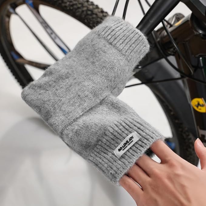 Winter Waterproof Ski Snow Warm Fingerless Gloves for Men Women Windproof Cold Weather for Cycling Sports Outdoor Daily Work