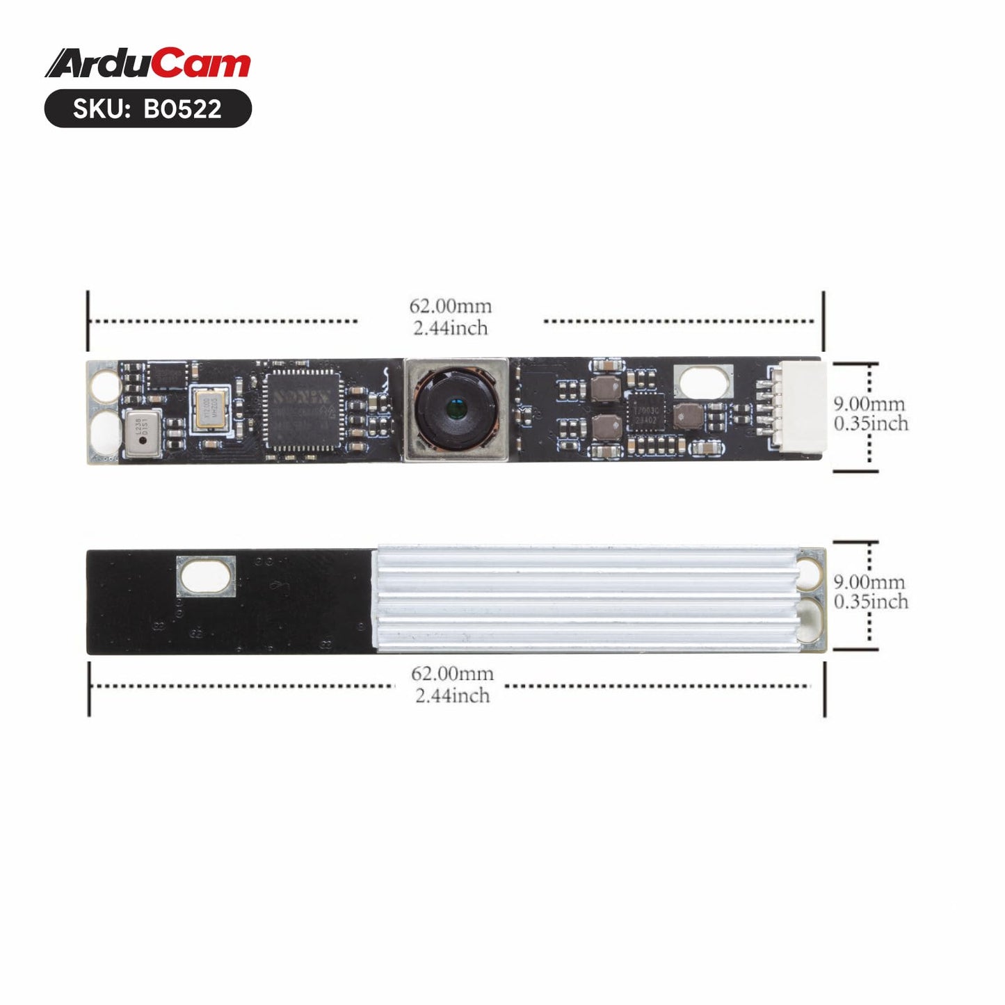 Arducam 16MP Autofocus USB Camera, USB2.0 Mini UVC Lightburn Cam, USB Security PC Camera Module, Laser Engraver Webcam for Windows, Linux, Android, and Mac OS