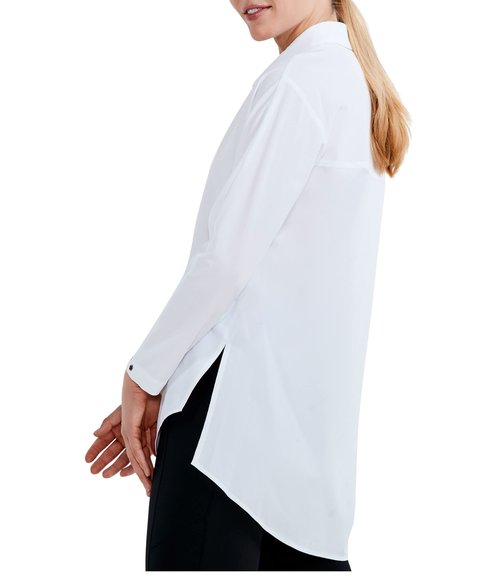 NIC+ZOE Women's TECH Stretch Shirt, Paper White