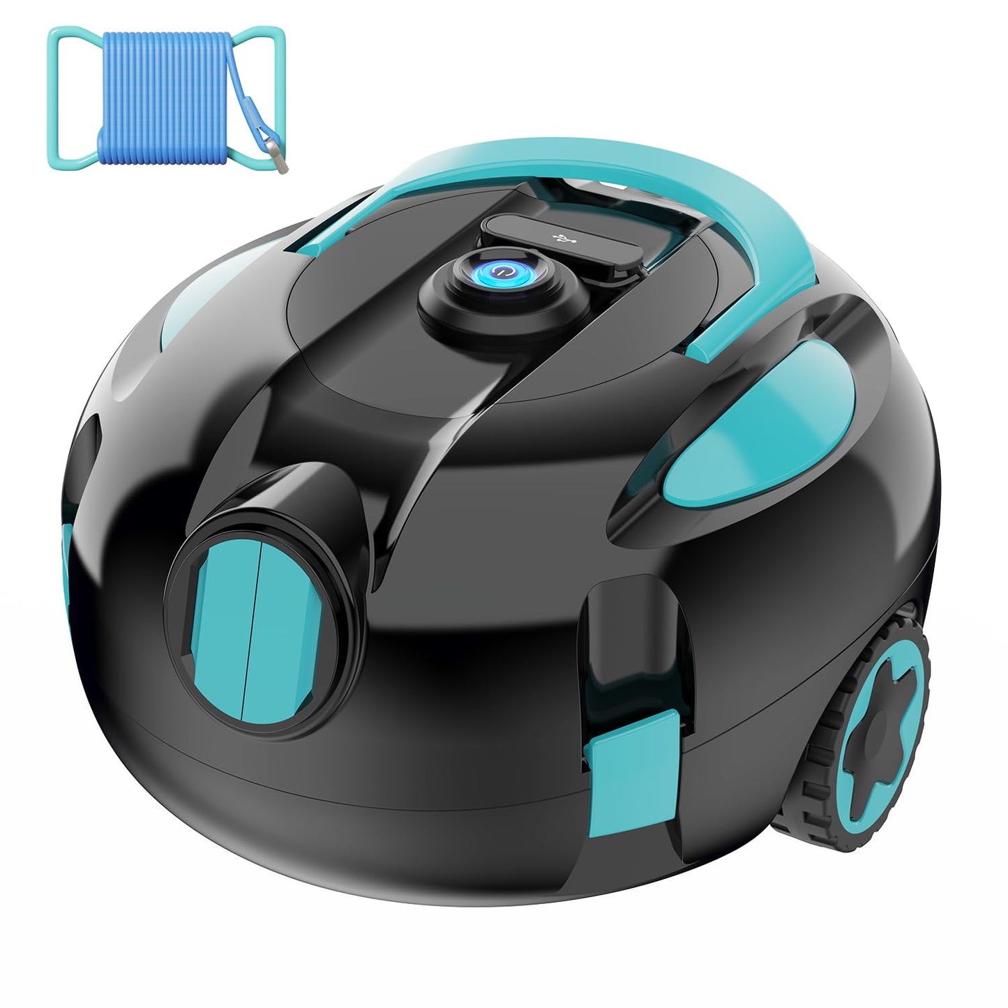 KKI Robotic Pool Cleaner, Cordless Pool Robot Vacuum, 130 Mins Runtime,Self-Parking, Lightweight for Inground & Above Ground Pools,Self-Parking,Up to 65ft/1100 Sq.Ft