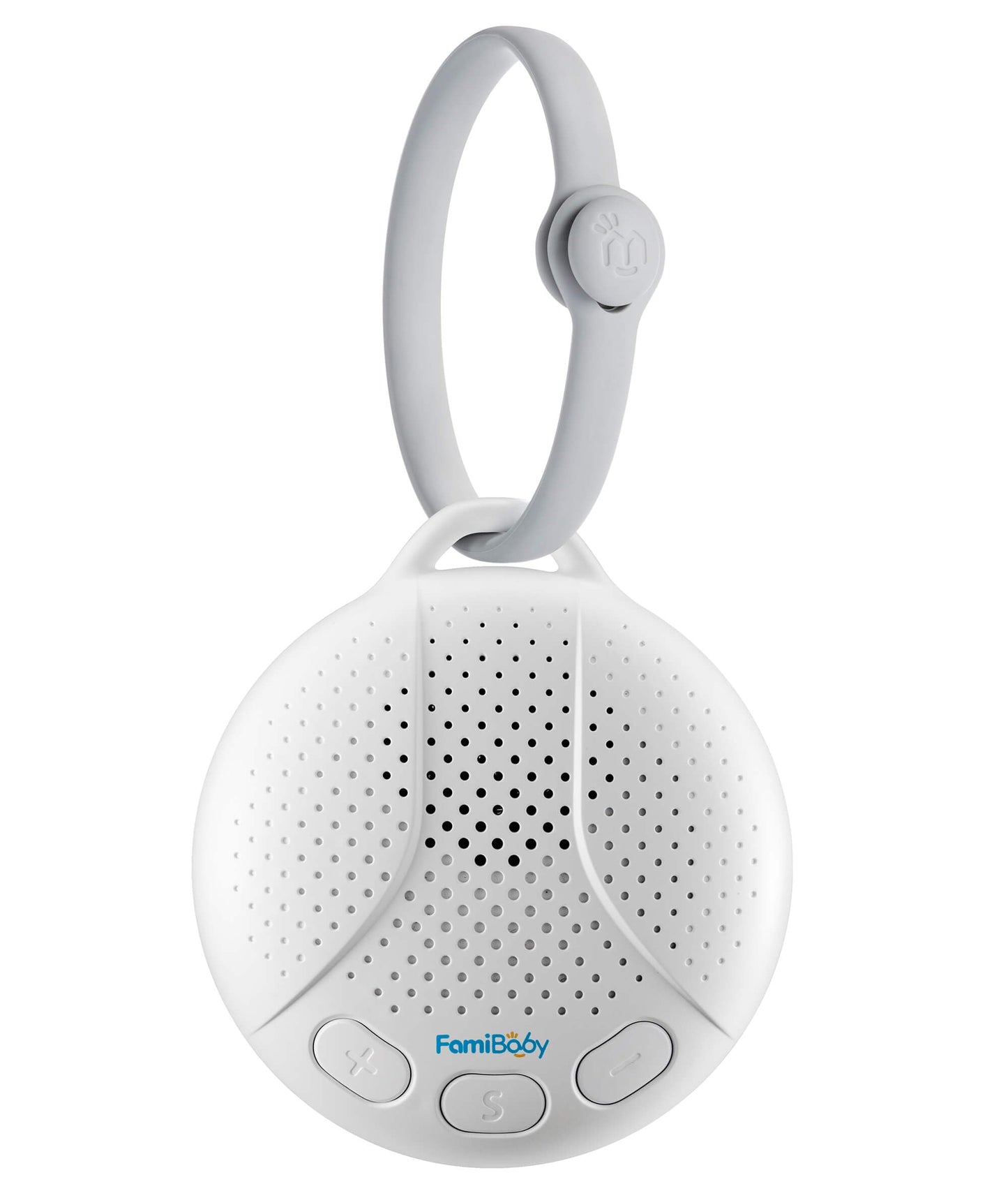 FamiBaby Portable Sound Machine for Baby - White Noise Machine with Night Light for Nursery | 16 Soothing Sounds | Shush | Travel | Registry Gift | Sleep Soother | Baby Shower