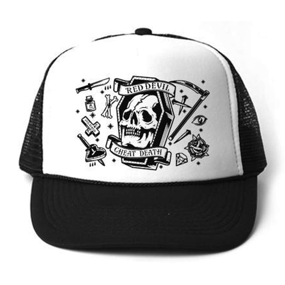 RED DEVIL CLOTHING Cheat Death Trucker Black