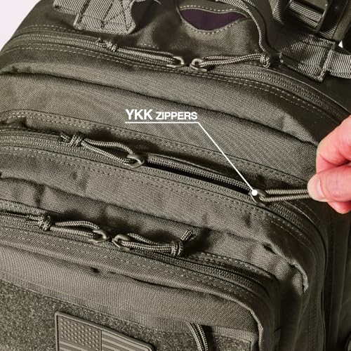 Falko Tactical Backpack for Men and Women 50L Backpack 2.4x Stronger Large Military Molle Rucksack, Bugout Backpack Outdoors