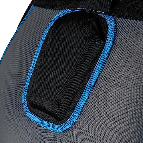 CHAMPRO mens 5-Pad Football Bull Rush 5 Pad Girdle, Black, Medium US