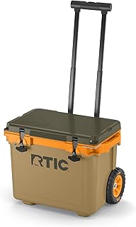 RTIC 22 QT Ultra-Light Wheeled Cooler with Handle, Hard Insulated Portable Ice Chest Box for Beach, Drink, Beverage, Campi...